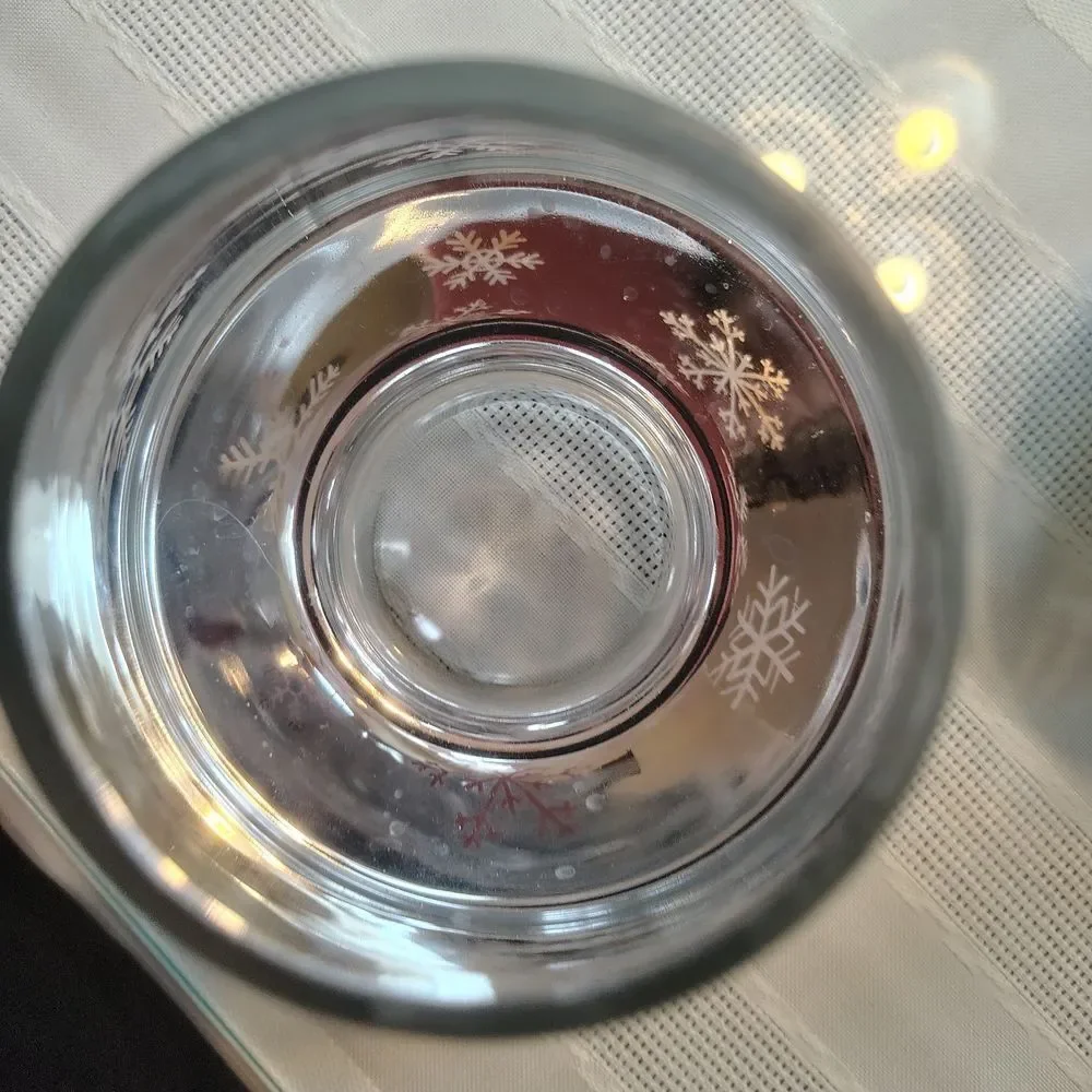 Snowflake Silver Candle Holder